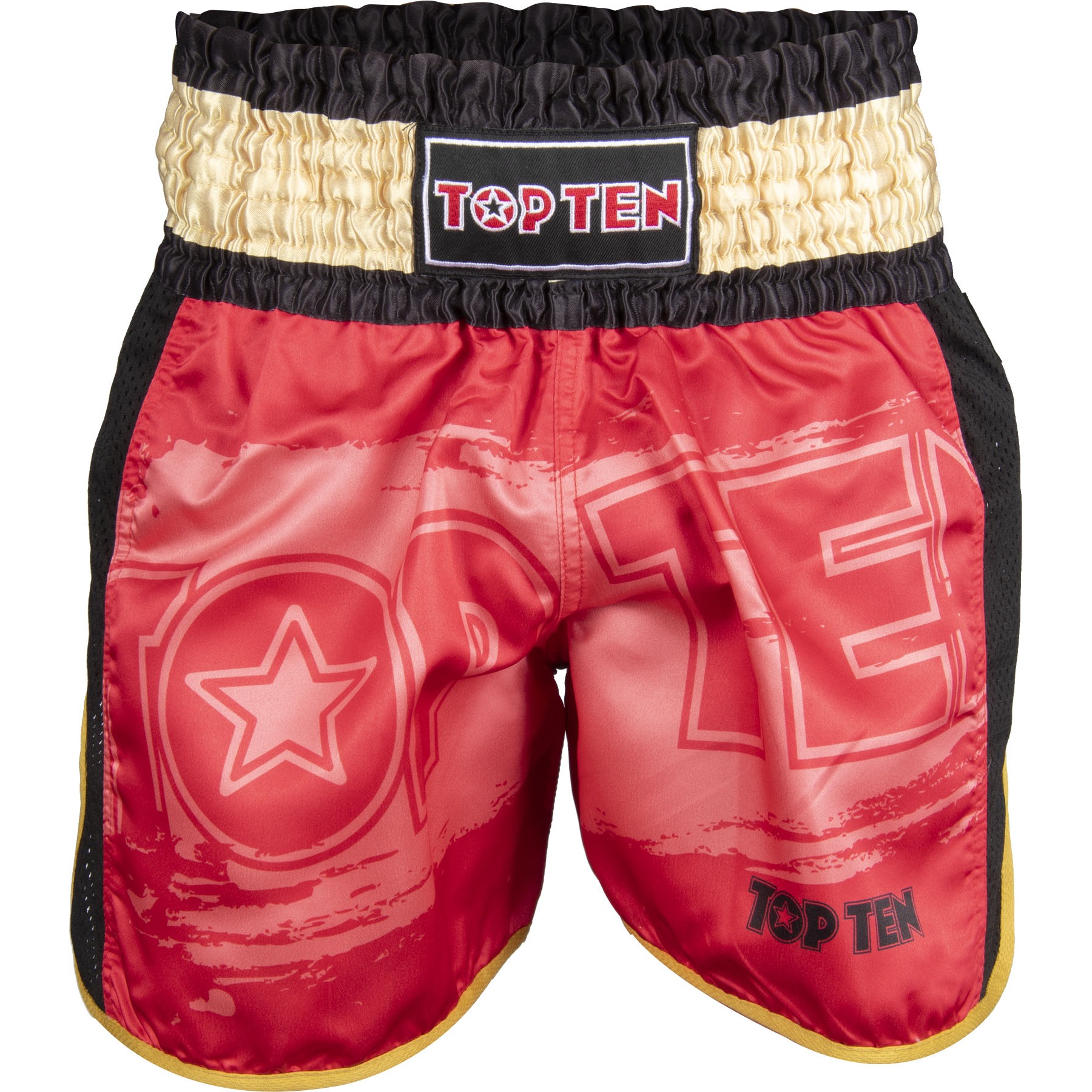 TOP TEN Kickbox-Shorts - Power Ink - Rot / Gold TOP TEN Kickbox-Shorts - Power Ink - Rot / Gold