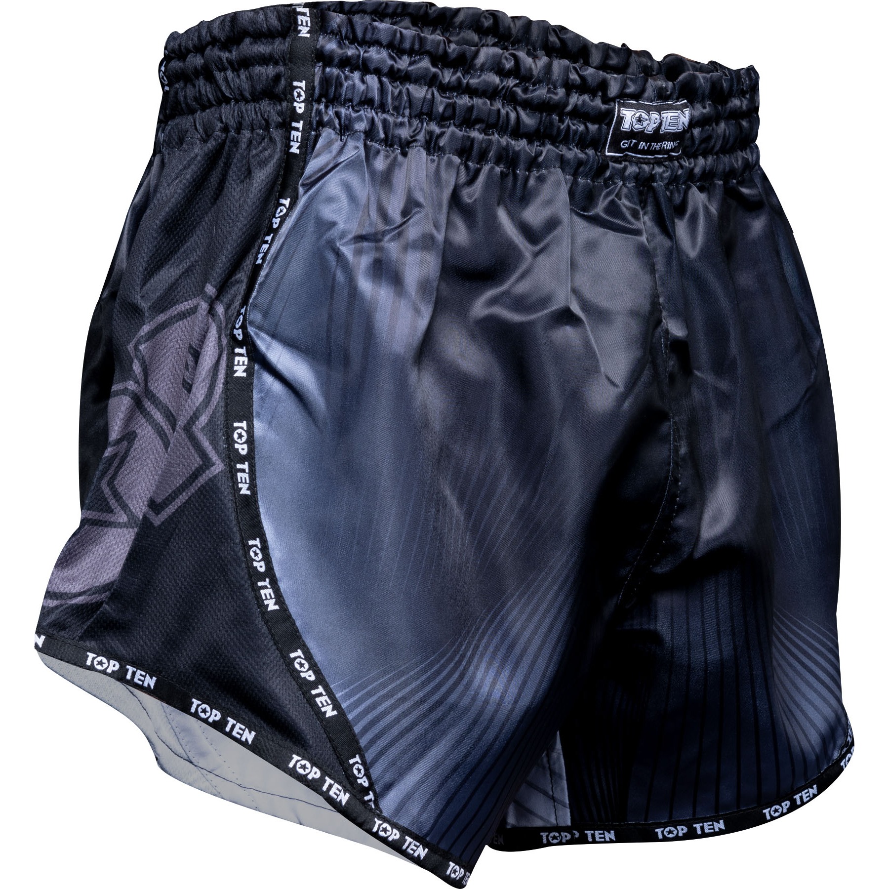 TOP TEN Kickbox-Shorts - Vectory - Schwarz