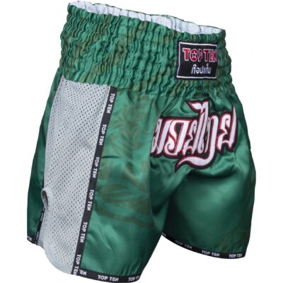 TOP TEN Muay-Thai-Shorts - Patchara IFMA - Grün TOP TEN Muay-Thai-Shorts - Patchara IFMA - Grün