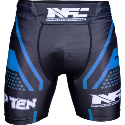 TOP TEN MMA-Shorts - NFC - Schwarz / Blau