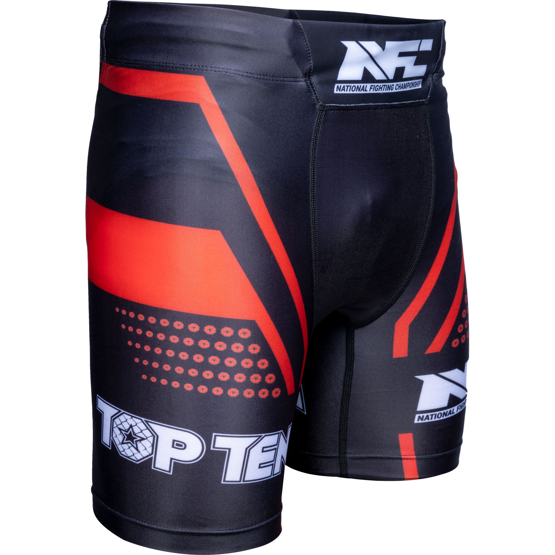 TOP TEN MMA-Shorts - NFC - Schwarz / Rot TOP TEN MMA-Shorts - NFC - Schwarz / Rot