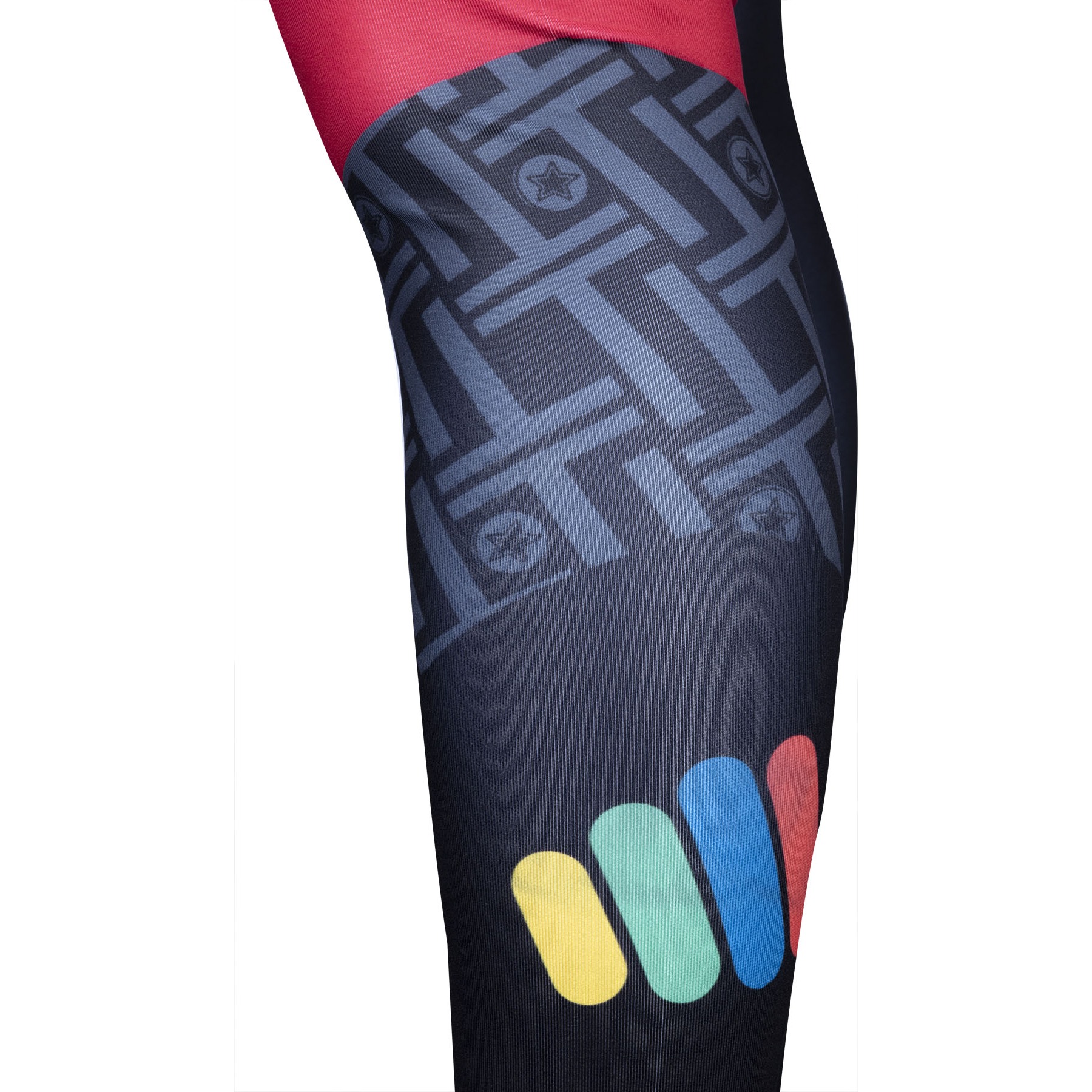TOP TEN Sport-Leggings - ITF Color Ray - Schwarz / Rot TOP TEN Sport-Leggings - ITF Color Ray - Schwarz / Rot
