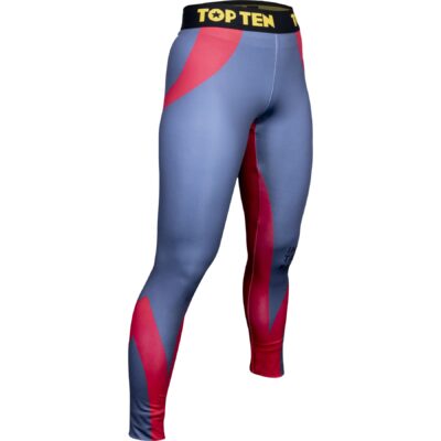TOP TEN Sport-Leggings - ITF Color - Grau / Rot