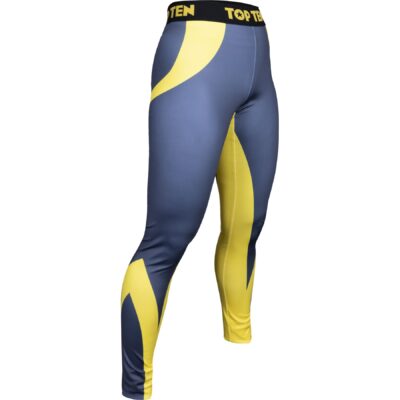 TOP TEN Sport-Leggings - ITF Color - Grau / Gelb