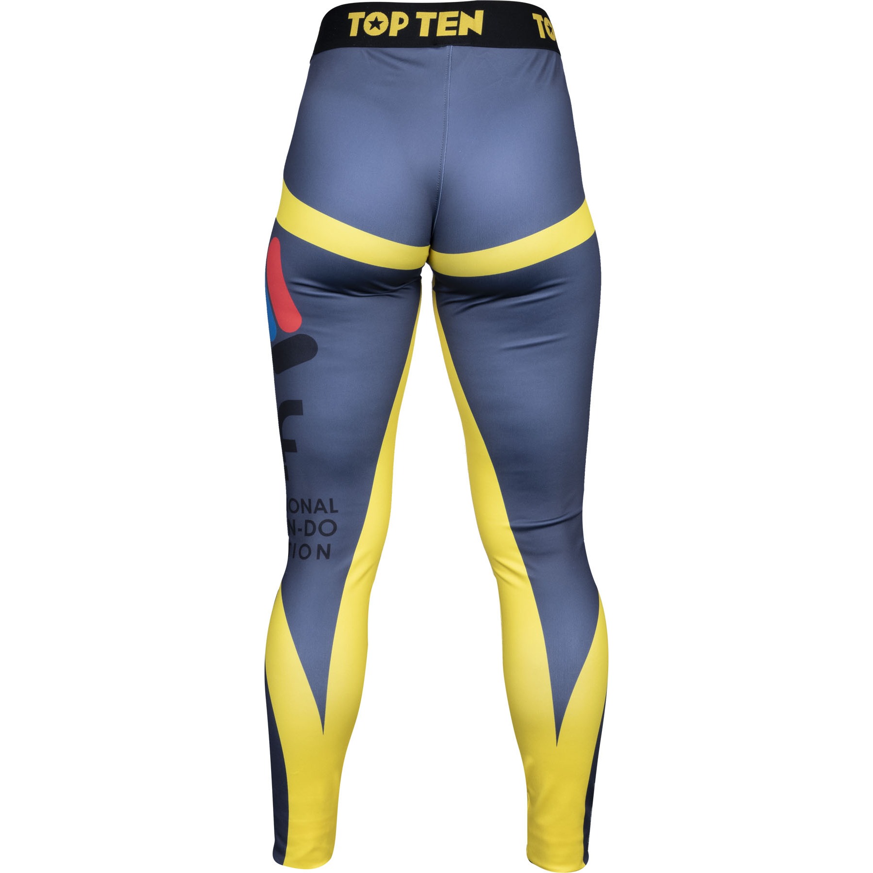 TOP TEN Sport-Leggings - ITF Color - Grau / Gelb TOP TEN Sport-Leggings - ITF Color - Grau / Gelb