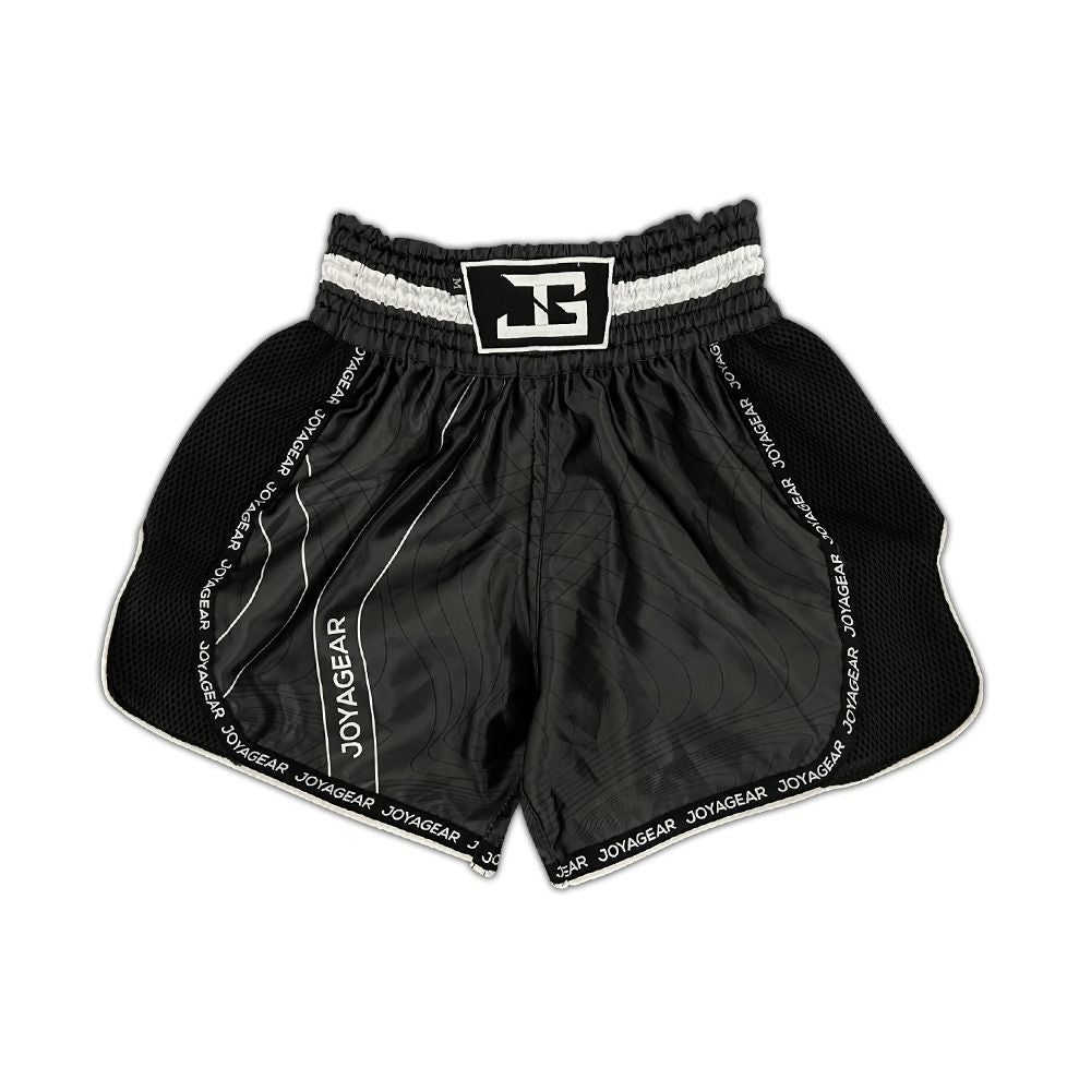 Joya Essential Kickbox-Shorts Schwarz Weiß