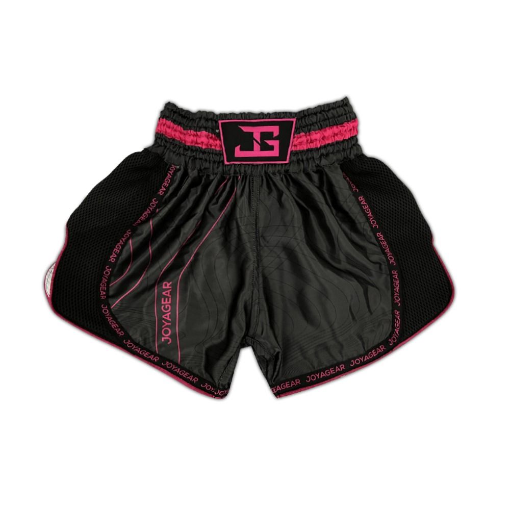 Joya Essential Kickbox-Shorts Schwarz Rosa
