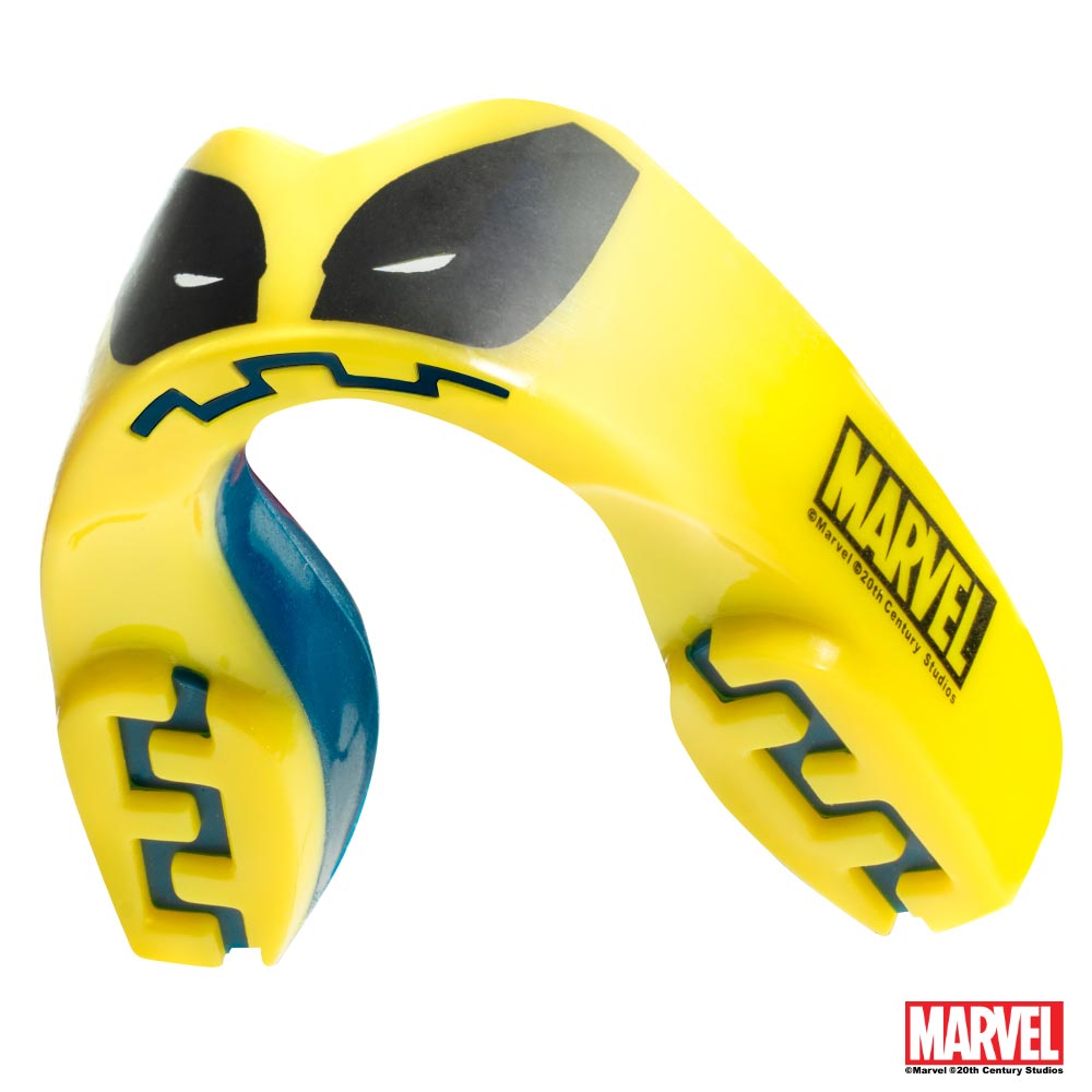 SAFEJAWZ Mund- und Zahnschutz - Extro Marvel Wolverine - Gelb / Blau