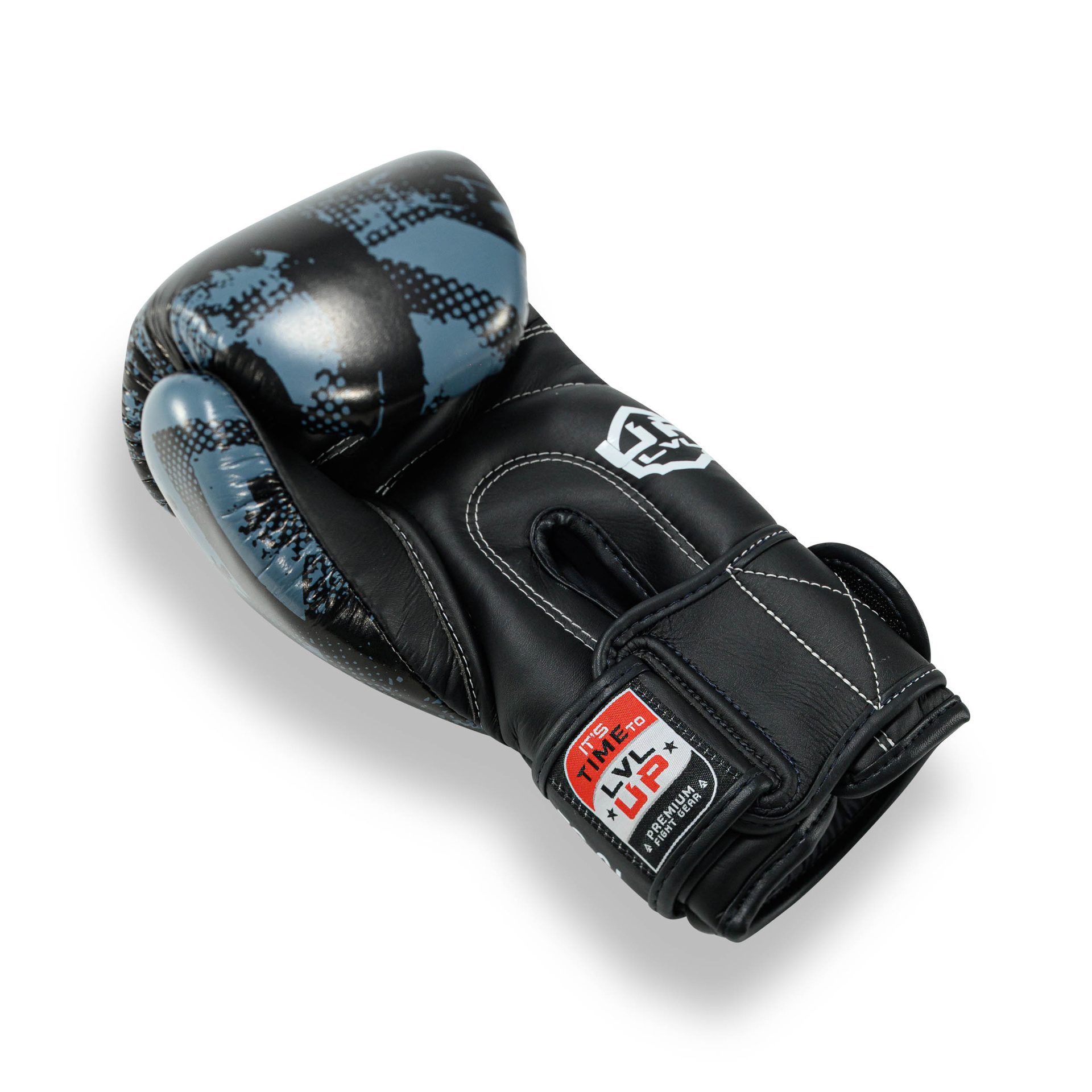 LVLUP Kickboxhandschuhe Schwarz Grau (LVL-UP-BG-STADIUM-1) LVLUP Kickboxhandschuhe Schwarz Grau (LVL-UP-BG-STADIUM-1)