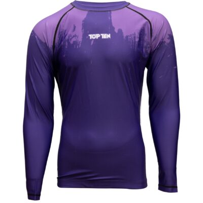 TOP TEN MMA-Rashguard - Power Ink - Lila